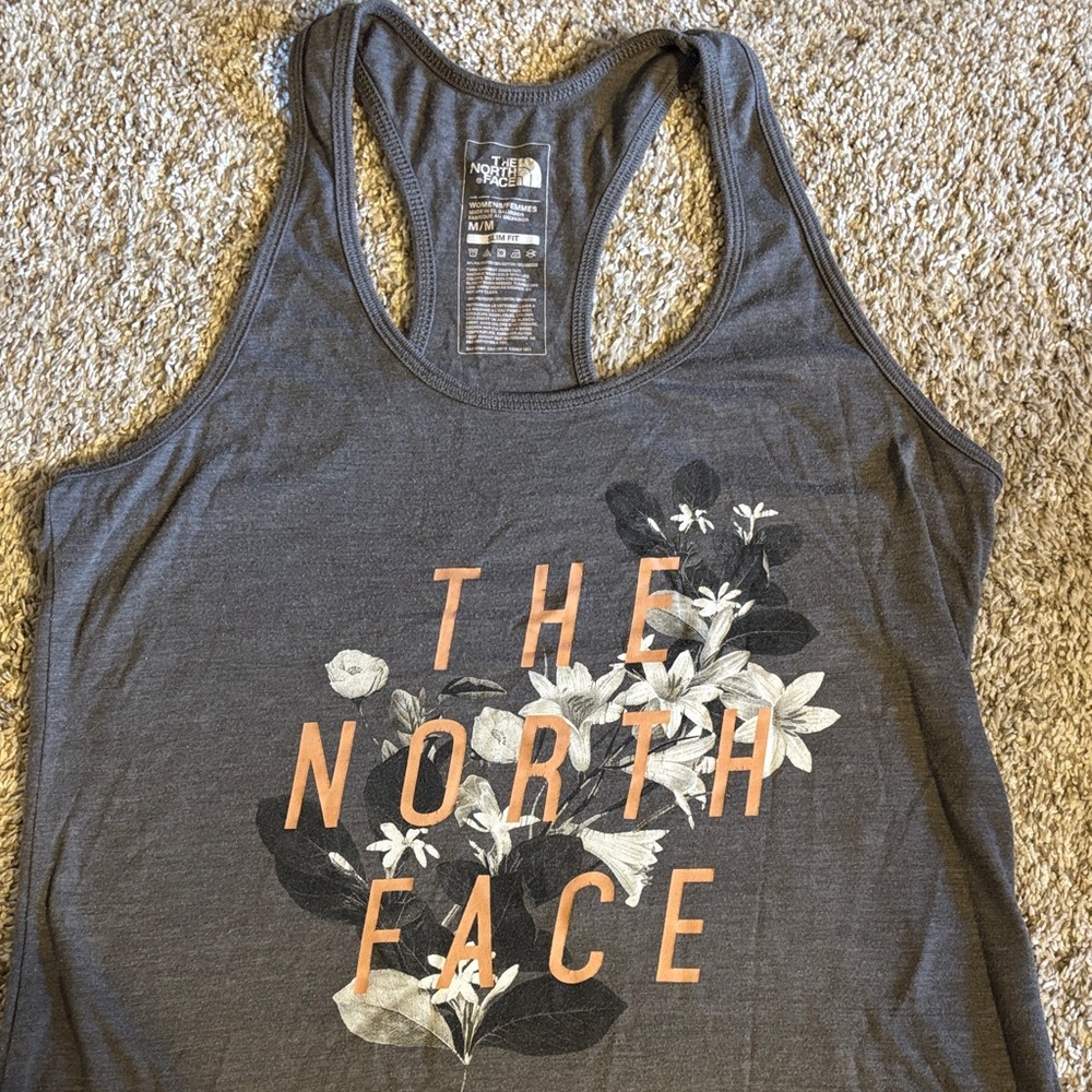 The North Face Women's Charcoal Floral Tank Top